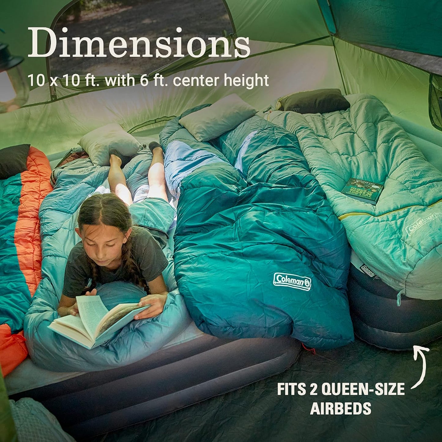 Casa De Campaña Coleman Sundome 4 Personas, Verde