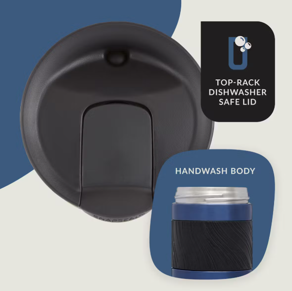 SNAPSEAL™ Insulated Stainless Steel Travel Mug with Grip, 20 oz Blue