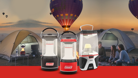 Mejor iluminación para las noches del Festival del Globo León con equipo Coleman