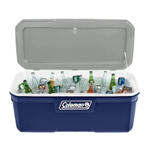 Hielera 316 Coleman 120 QT 5872 Azul Con Gris Y Blanco