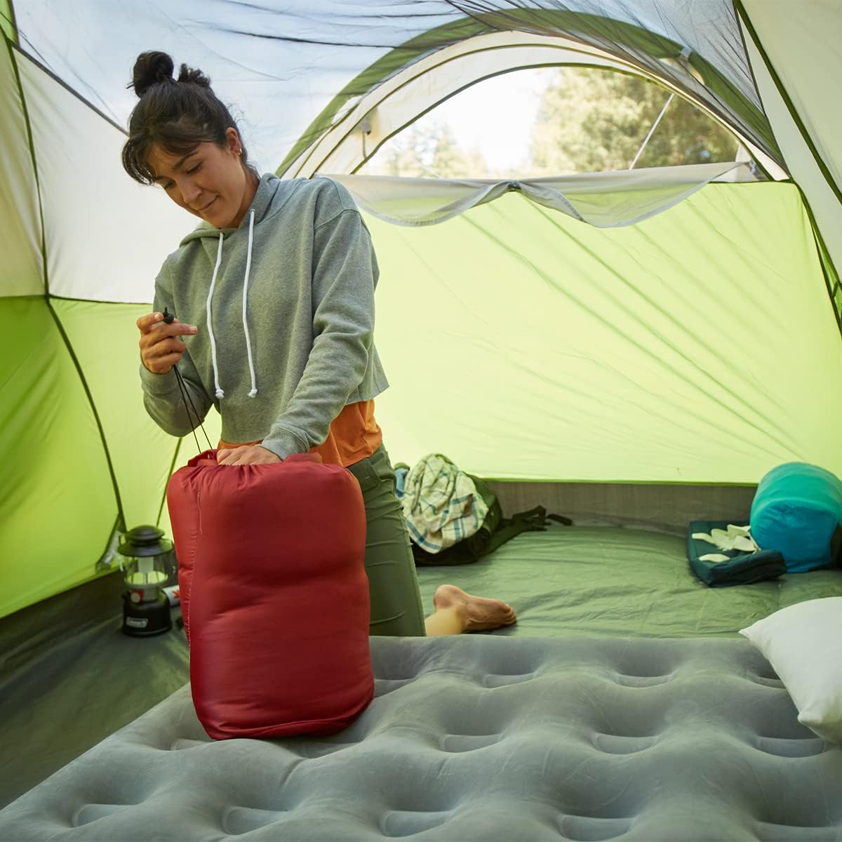 Sleeping Bag Coleman Flatlands, 30F, Rojo