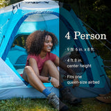 Casa De Campaña Coleman Camp Burst 4 Personas, Azul Con Gris