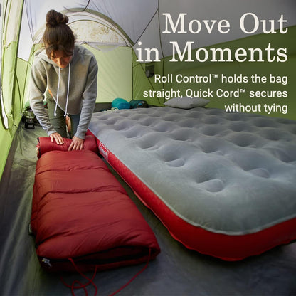 Sleeping Bag Coleman Flatlands, 30F, Rojo