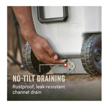 Hielera Coleman 316, 62QT 5859, Blanco Con Azul