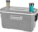 Hielera 70 QT Coleman 5871, Gris Con Blanco