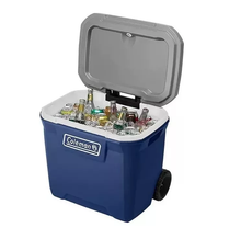 Hielera Coleman 316, 65 QT 5861, Azul Con Gris y Blanco