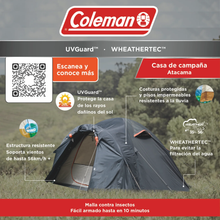 Casa De Campaña Coleman Atacama 4 Personas, Negro