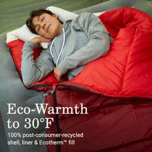 Sleeping Bag Coleman Flatlands, 30F, Rojo