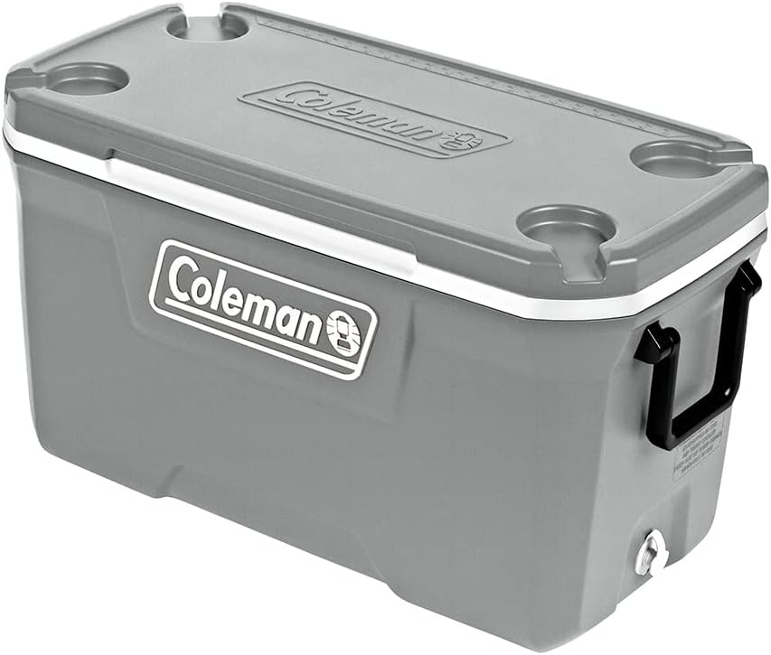 Hielera 70 QT Coleman 5871, Gris Con Blanco