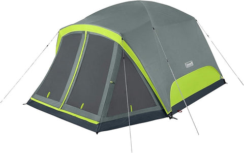 Casa De Campaña Coleman Skydome Tent 4 Personas, Gris Con Verde