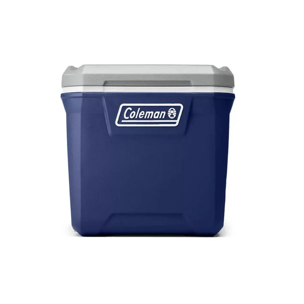 Hielera Coleman 316, 65 QT 5861, Azul Con Gris y Blanco